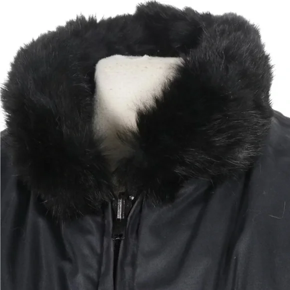 100% rabbit fur reversible bomber jacket. Great condition, vintage*black - Picture 9 of 12